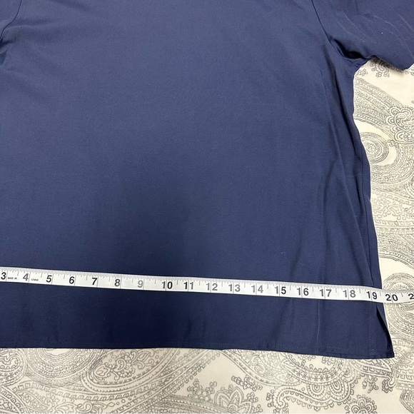 GLORIA LANCE | WOMEN’S BLOUSE | NAVY BLUE | SZ M | EUC - Picture 6 of 8